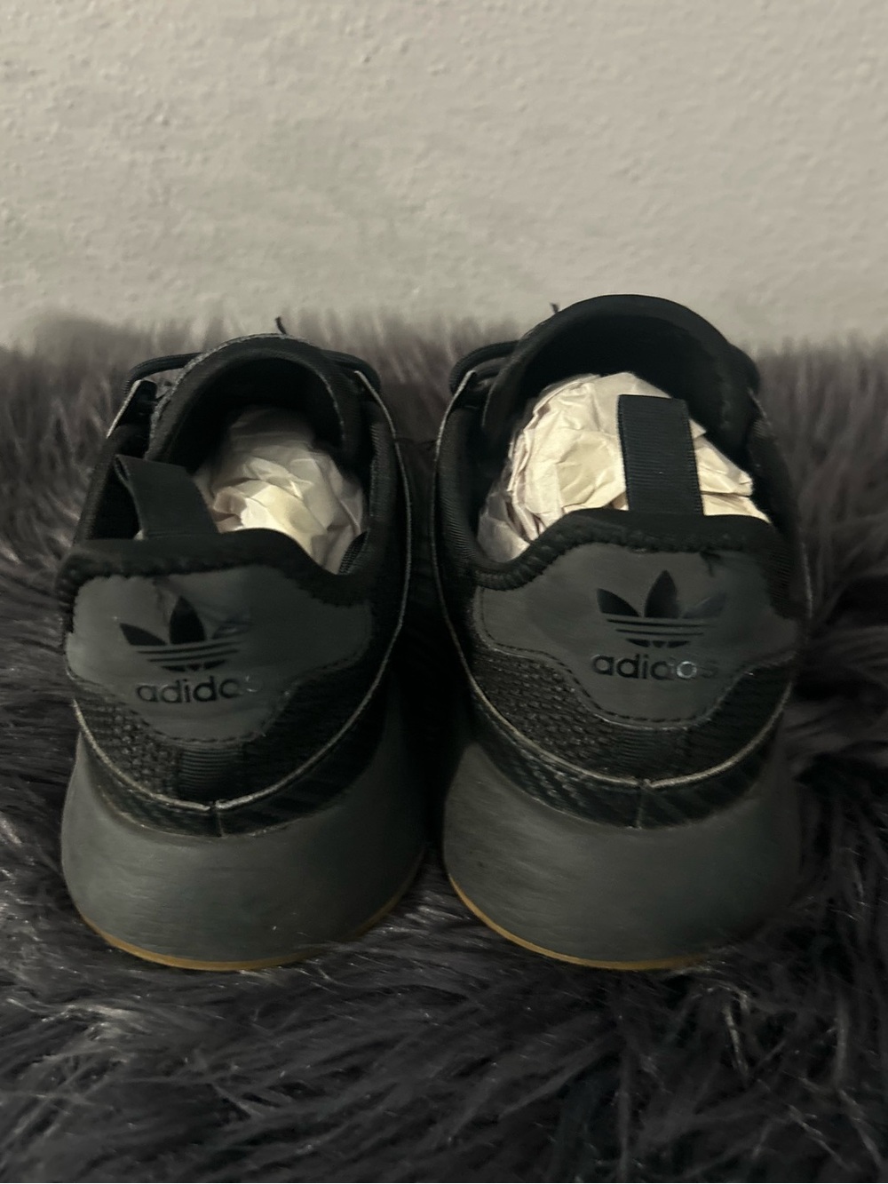 Adidas X_PLR Black Gum Basketball Sneakers
 Black Sneakers Size 4 - Picture 7 of 8